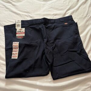 Dickies Original 874 Work Pants Navy Blue Wear Skater Flat Front Men’s 46X30 NWT